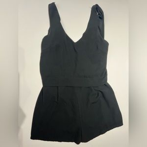 Black short romper